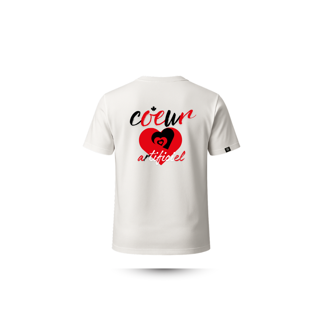 T-shirt “Cœur Artificiel” – Collection Emotion Visuelle